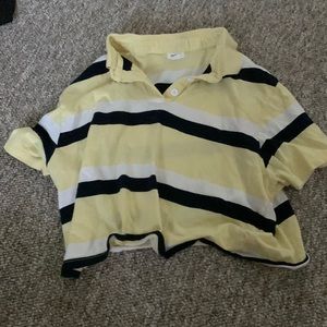 Yellow crop top